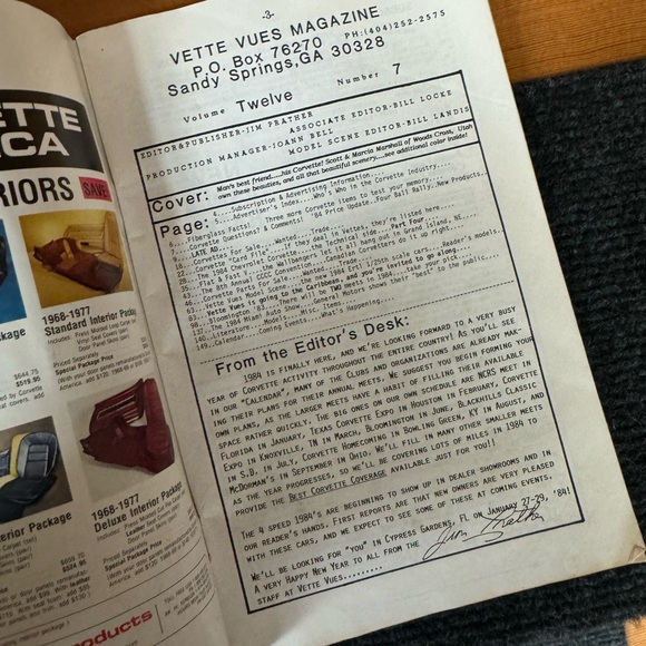Vette Vues Magazine 1984 - Picture 3 of 4